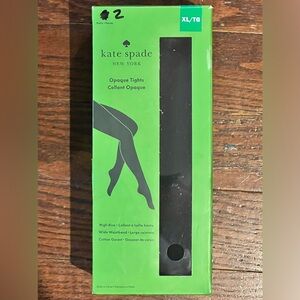 2 pairs of brand new in box Kate Spade Opaque Tights XL